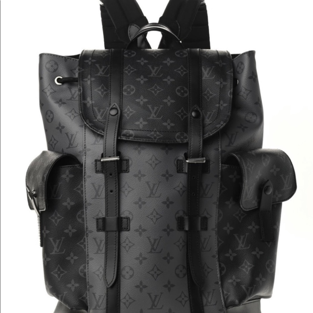 Christopher PM Monogram Bag- BLACK
